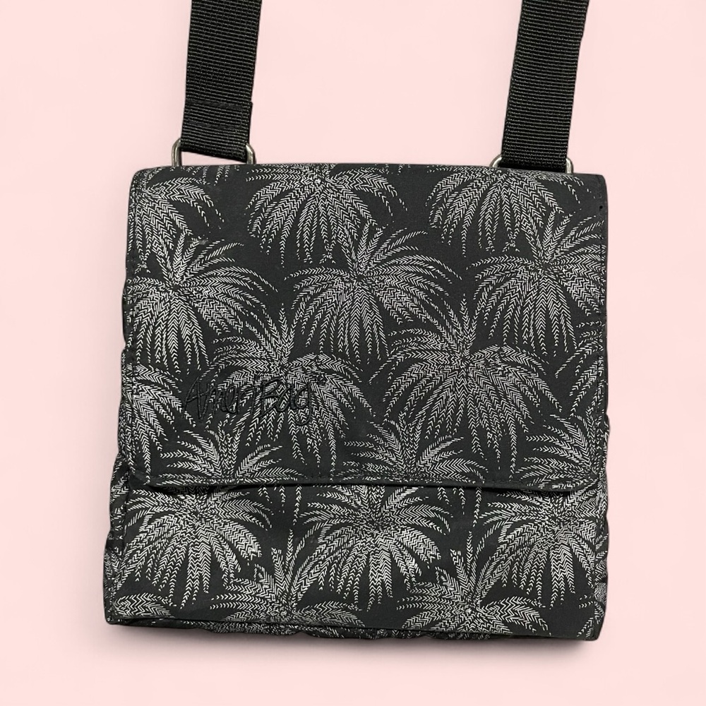Cute Ameribag silver palms organizer crossbody pouch bag